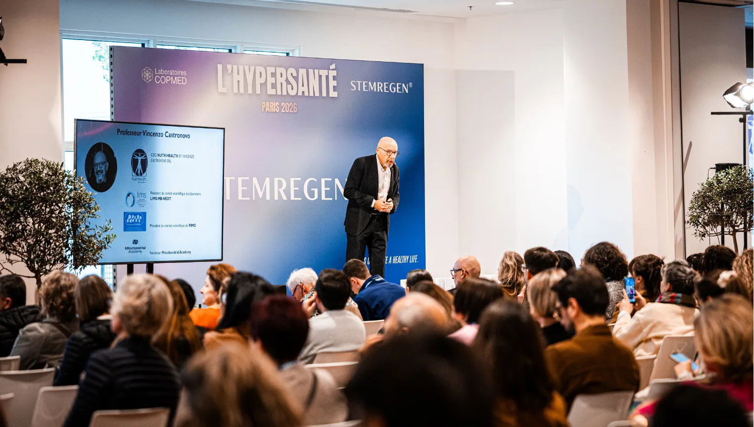Vincent Castronovo sur la scène de L’Hypersanté 2026